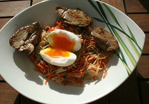 Salade au foie de lapin