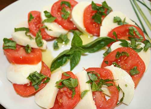 Salade caprese (Tomates mozzarella)