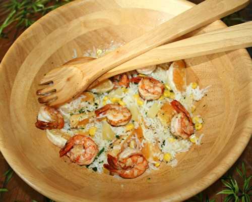 Salade hawaïenne aux gambas