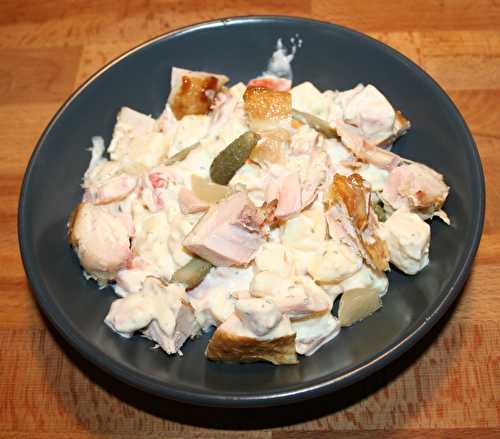 Salade piémontaise au coquelet fumé