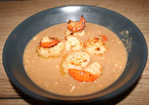 Soupe de poisson aux coquilles Saint Jacques