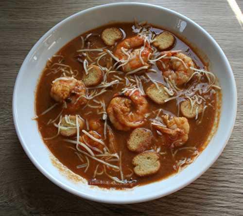 Soupe de poissons aux gambas et fumet de gambas