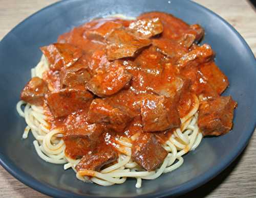 Spaghetti bolognaise au cœur de bœuf