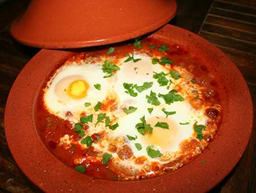 Tajine aux oeufs et tomates