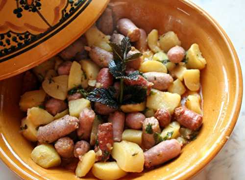 Tajine chipo, merguez, rattes