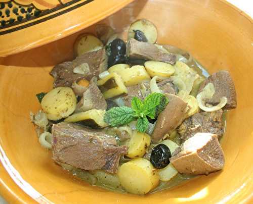 Tajine de langue de boeuf