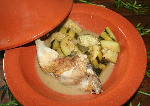 Tajine de poulet et courgette aux 4 épices