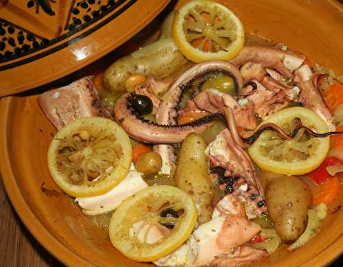 Tajine de poulpe (calamar, encornet)