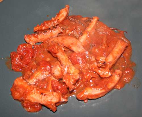 Tentacules de poulpe aux tomates - amafacon