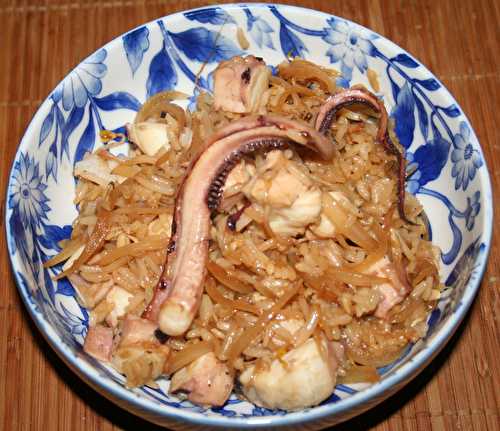 Tentacules de poulpe façon Nasi Goreng