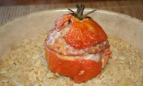 Tomates farcies au gigot haché - amafacon
