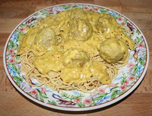 Une nouvelle sauce pour boulettes : curry 2 moutardes - amafacon