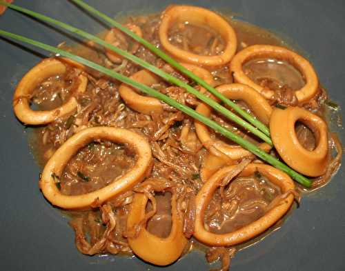 Wok d'encornet aux sojas (sauce et germes) - amafacon