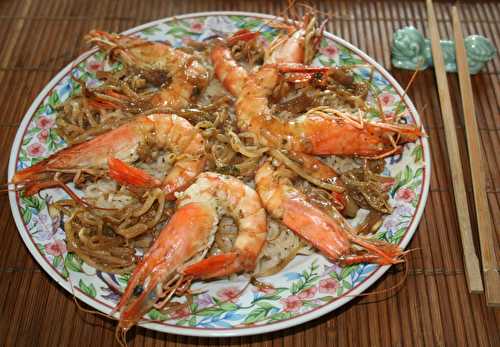 Wok de gambas (très) piquantes pour le nouvel an chinois