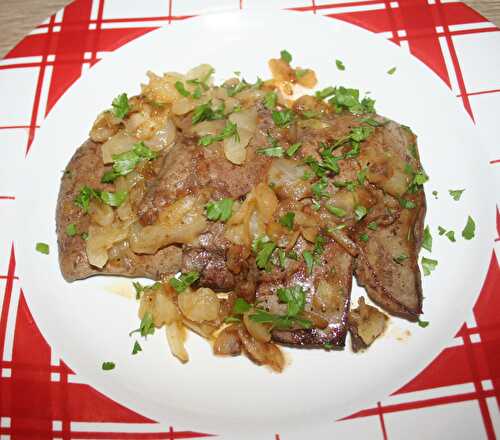 Foie d'agneau ou de veau à la vénitienne