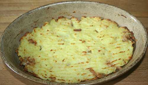 Hachis parmentier andouillette et écrasée de pommes de terre