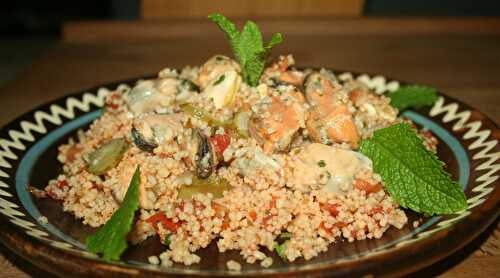 Taboulé à l'orientale aux moules