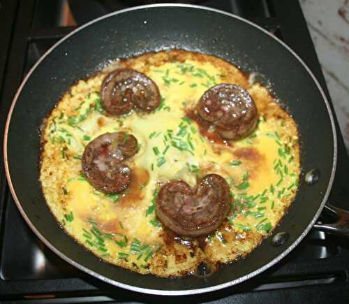 Omelette aux rognons d'agneaux - amafacon