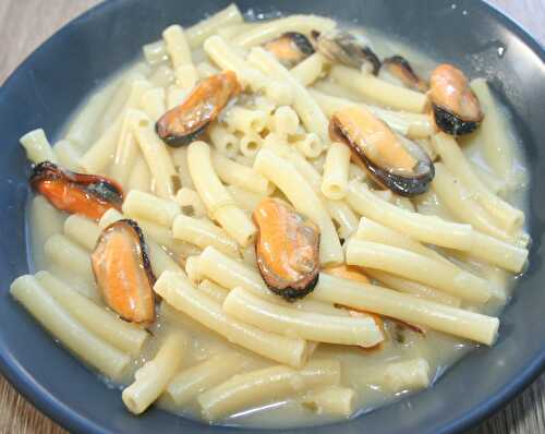 Macaroni aux moules d'Espagne à la marinière