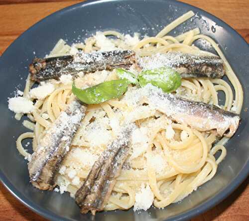 Linguine aux anchois sauce beurre aux câpres