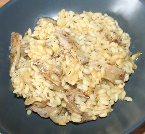 Risotto au grilladin de porc