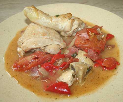 Cuisses de poulet au chilindron