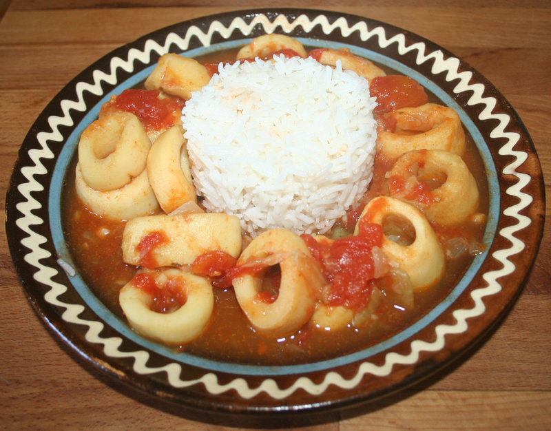 Rougail aux anneaux d'encornet