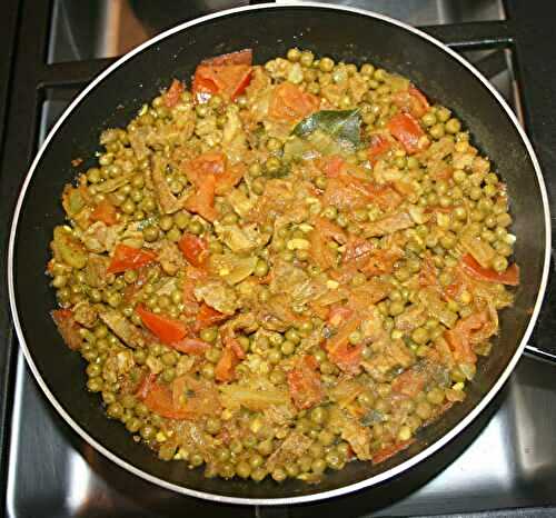 Agneau haché aux petits pois (keema matar)