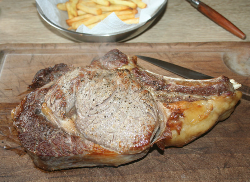 Côte de bœuf en cocotte au four