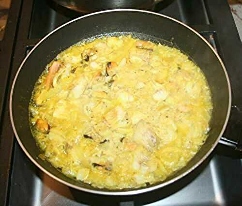 Riz à l'églefin et fruits de mer