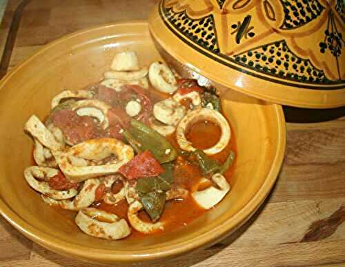 Tajine d'encornet aux anchois