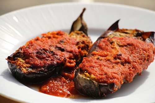 Aubergines farcies à la bonifacienne (ou presque ) végétariennne