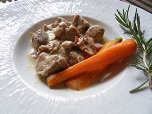 Blanquette de porc à la moutarde