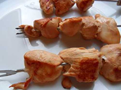 Brochettes de poulet teriaki