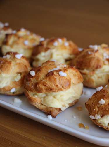 Choux crème vanille et fève Tonka