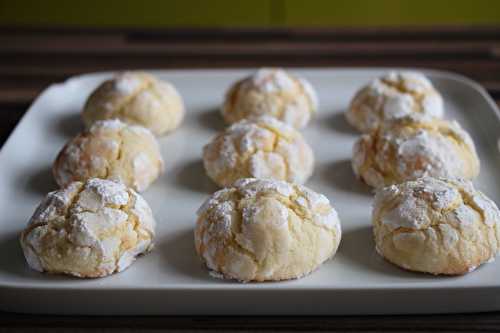 Crinkles au citron, chantilly au yuzu