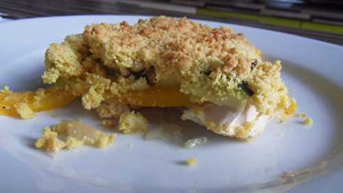 Crumble de poulet à l'indienne