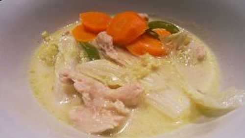 Curry vert de poulet au chou chinois - AnneSoGood