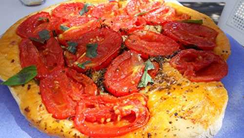 Fougasse aux tomates Roma semi confites