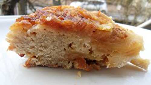 Gateau renversé aux pommes et beurre salé