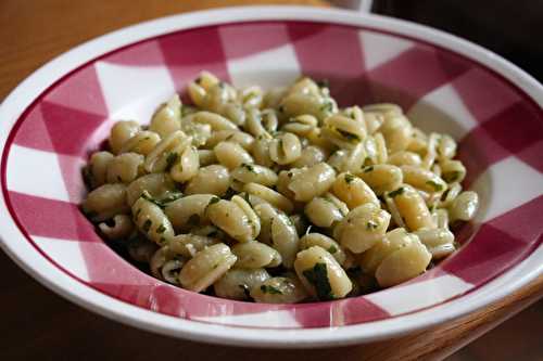 Gnochetti au pesto d'origan et basilic