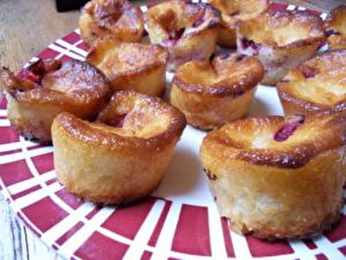 Mini gateaux amandes framboises