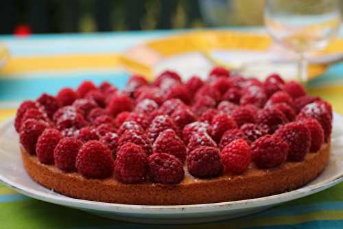 Pain de Gênes aux framboises