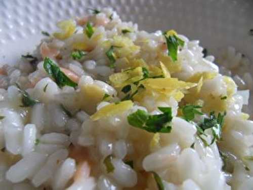 Risotto saumon citron