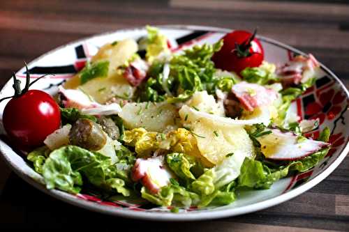 Salade de pommes de terre au poulpe et câprons