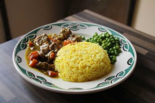 Sauté de porc combawa-coco et petits légumes