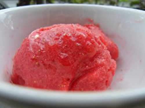 Sorbet fraise