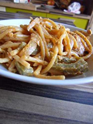 Spaghettis au bouillon de poulet - AnneSoGood