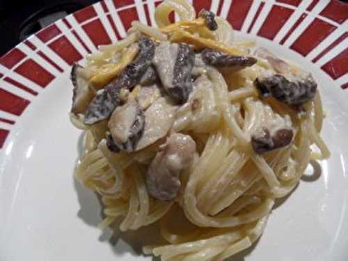 Spaghettis aux champignons