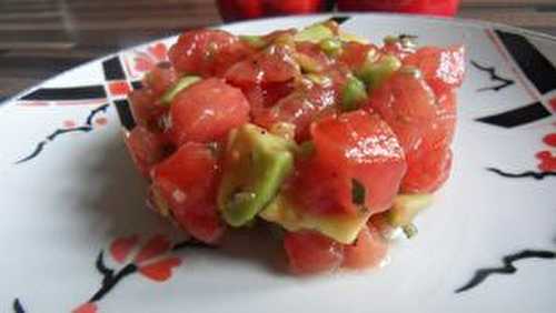 Tartare de tomates et avocat